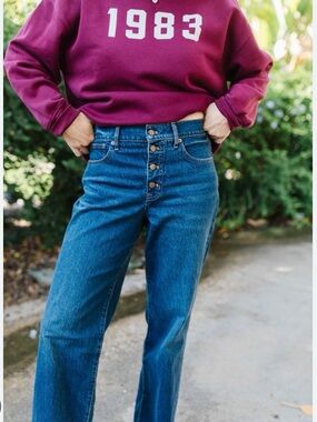 J. Crew Essential Straight jeans button fly